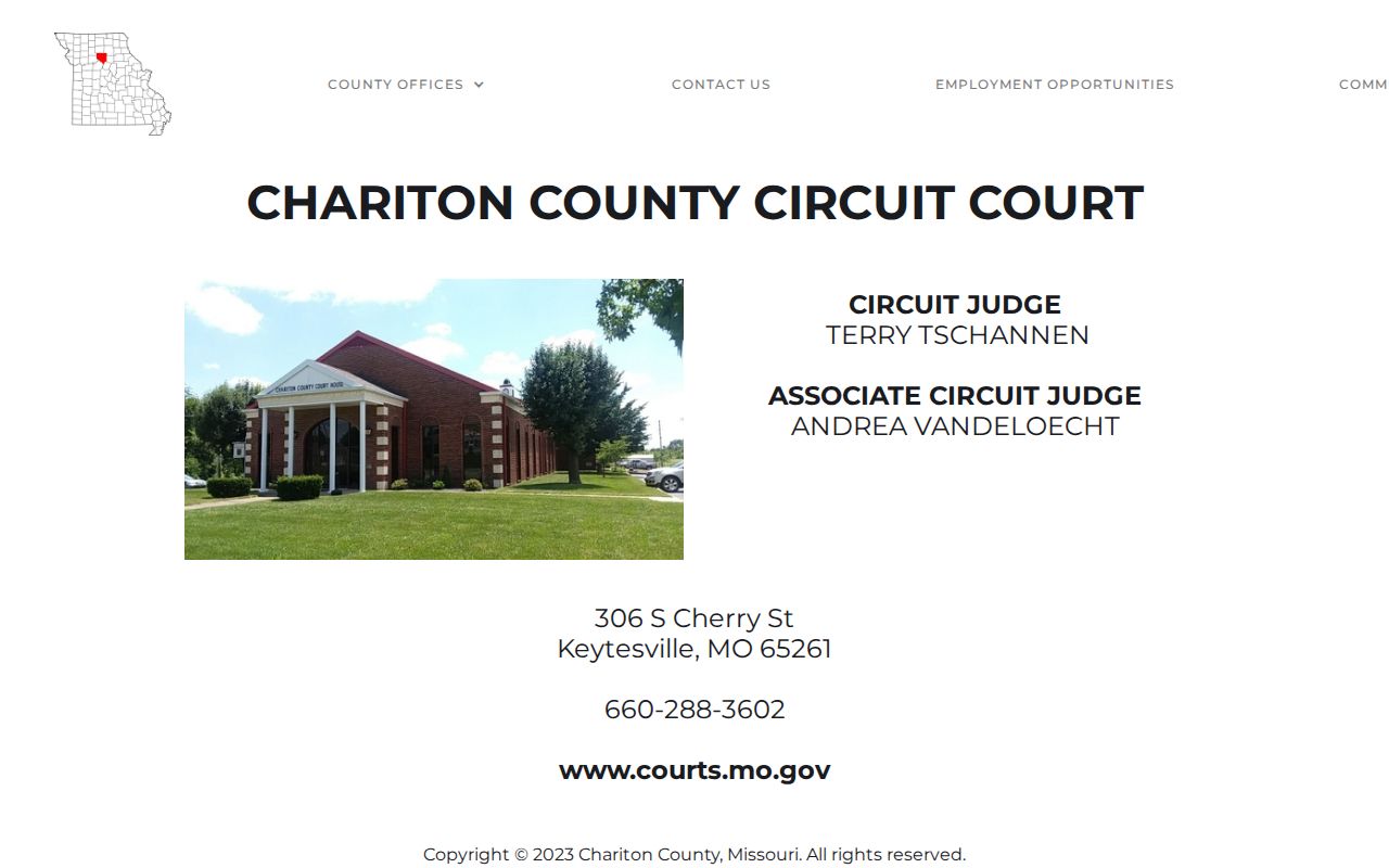 Chariton County court docket Circuit Court contact source