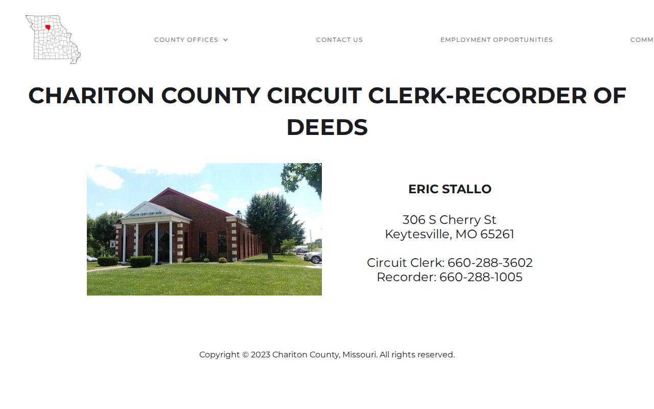 Chariton County court docket Circuit Clerk records source