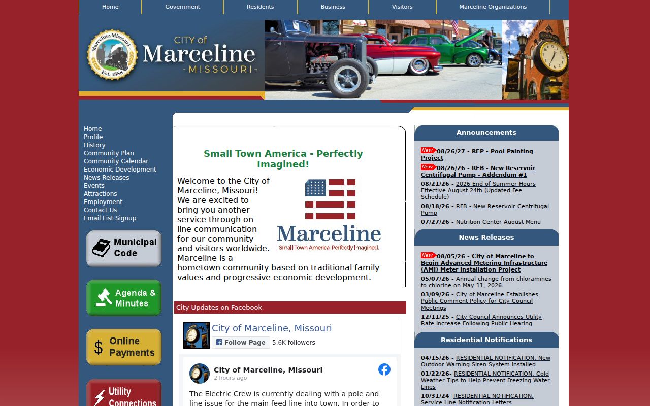 Marceline court records official city administrative offices